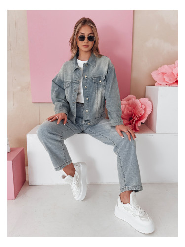 Дамски дънки с широки крачоли WIDENO