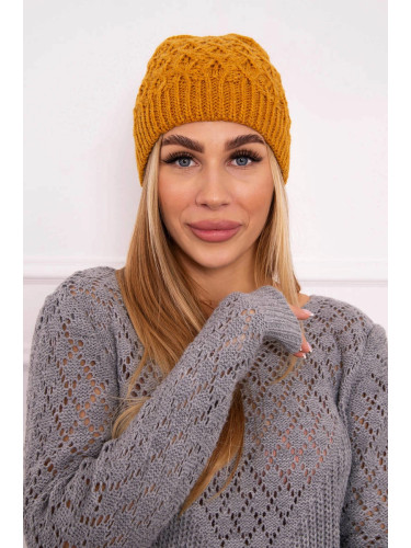 Kesi Cap with fleece Roma K224 mustard
