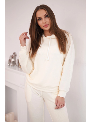Hoodie set ecru