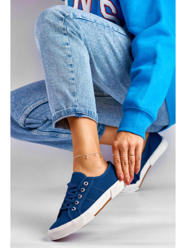 primohurt Granatowe niskie trampki