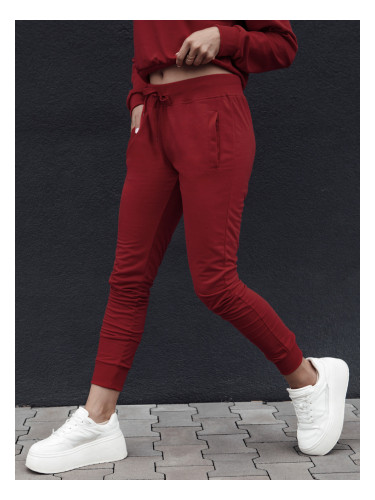 Дамски бордо спортни панталони