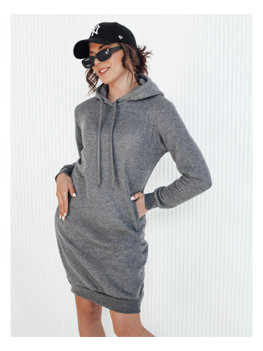 Дамска суитшърт рокля GARNET Dstreet z - тъмно сиво
