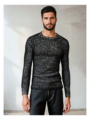 Черен мъжки пуловер DStreet