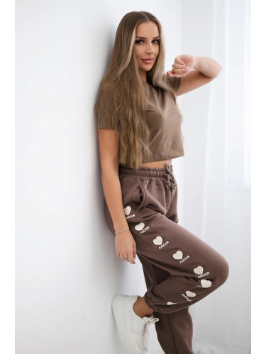 Cotton Amour mocca pants
