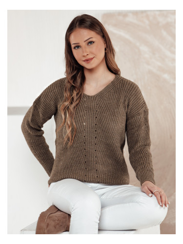 Sweter damski MONAVIA beżowy Dstreet