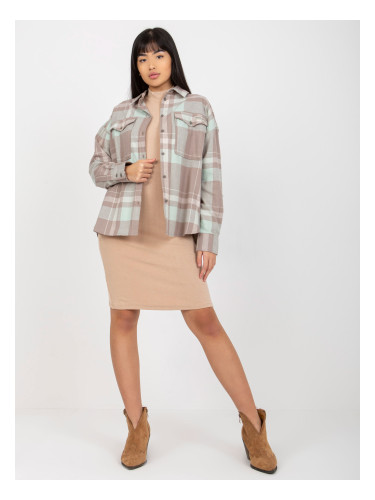 Shirt-D71720W11085A-dark beige