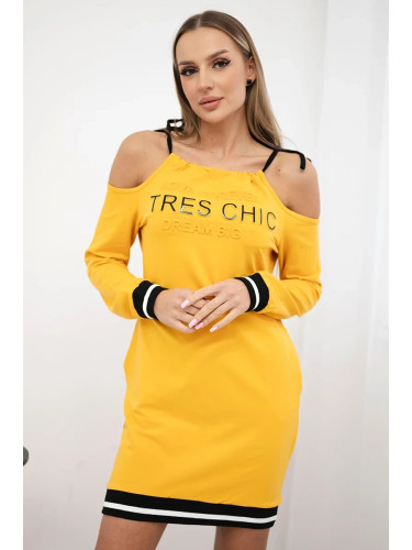 Tres Chic Mustard Dress