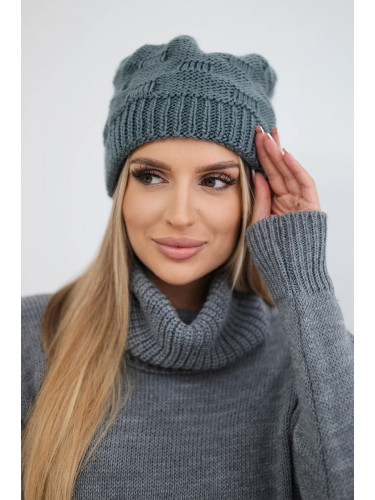 marka niezdefiniowana Women's cap Nastia K373 dark grey