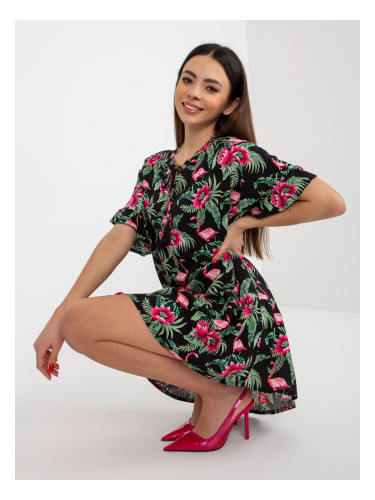 Dress-D73771M30306C-black-green