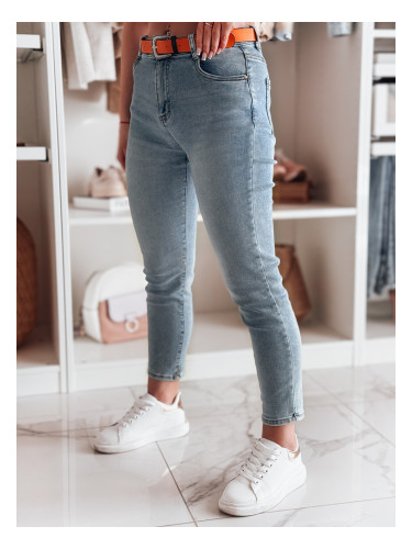 Дамски дънки slim fit CURVITA сини