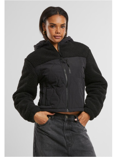 Women's jacket Sherpa Crinkle Nylon Mix black/black