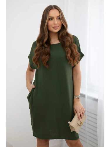 Kesi Włoski Dress with pockets khaki