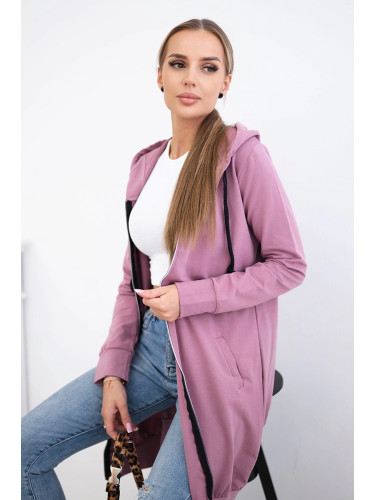 Women's long hoodie Kesi - pink