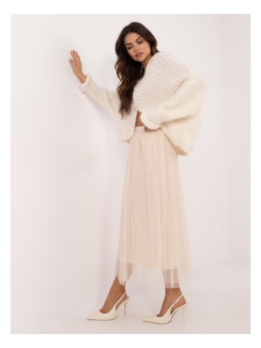 Бежова макси пола