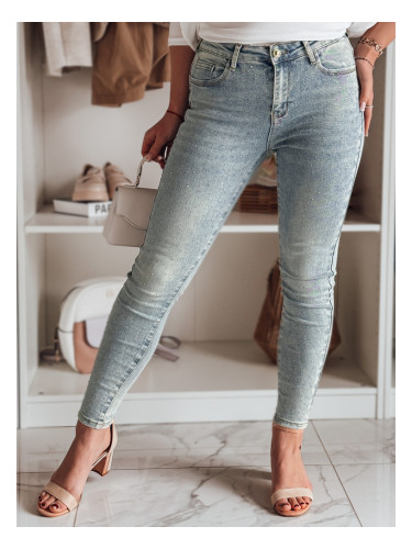 Дамски тесни дънки с декорации