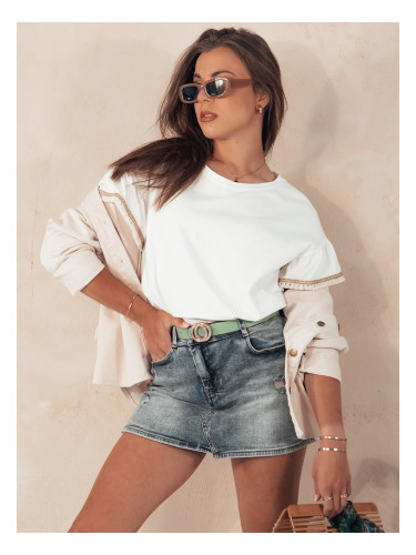 Spodenki damskie jeansowe FASHIONFIT niebieskie Dstreet