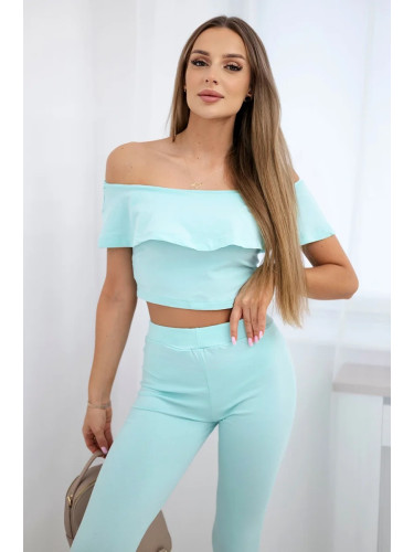 Set with mint ruffle