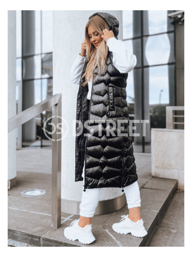 Kamizelka pikowana damska VITI czarna Dstreet