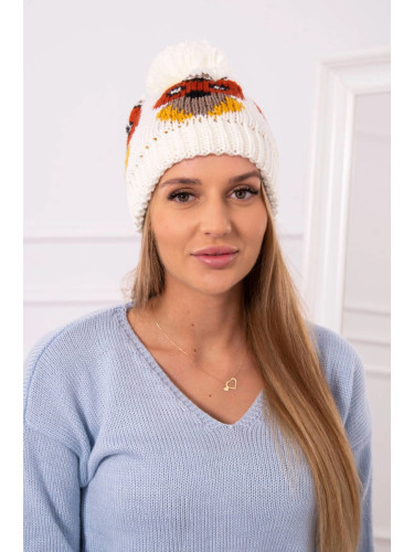 Women's cap Sowa K340 ecru