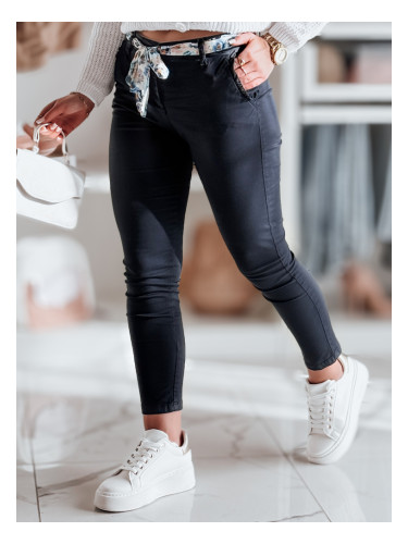 Дамски платнени чинос панталони с колан