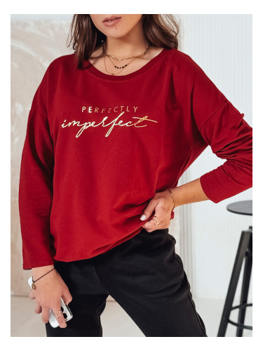 Дамска овърсайз блуза VIVILINES бордо