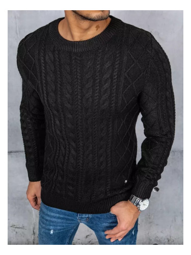 Sweter męski czarny Dstreet