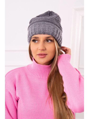 Women's cap Elora K336 dark gray