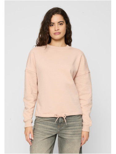 Ladies Oversized Crew Light Rose
