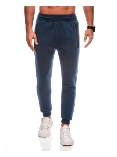 Edoti Men's BASIC uniform sweatpants - navy blue V-5 EM-PABS