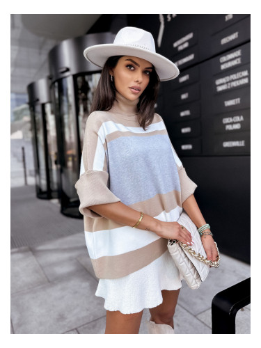 DStreet Sweter damski oversize ZEPHYR szary