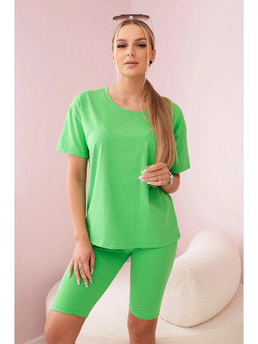 Set of top+leggings light green