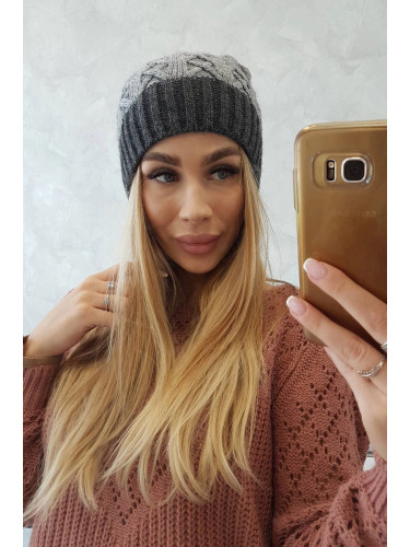 Kesi Cap with fleece Bibiana K264 graphite + gray