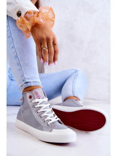 Women's high sneakers Cross Jeans JJ2R4057C gray