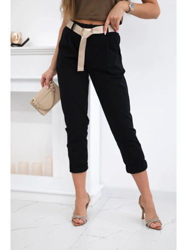 Kesi Włoski Punto trousers with belt black