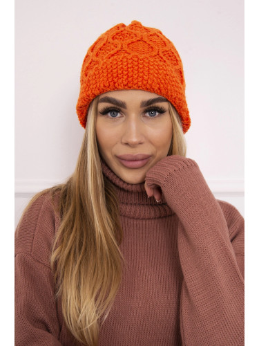 marka niezdefiniowana Cap with fleece Roma Bis K235 orange