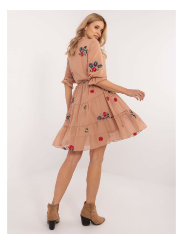 Dress-LK-SK-509768.34-camel
