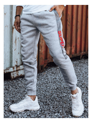 Spodnie dresowe męskie szare Dstreet