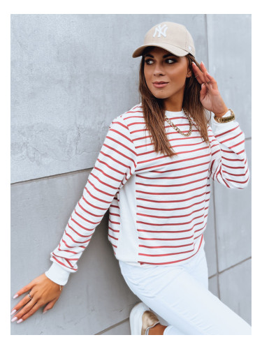 Bluzka damska NAGINI w biało-czerwone paski Dstreet