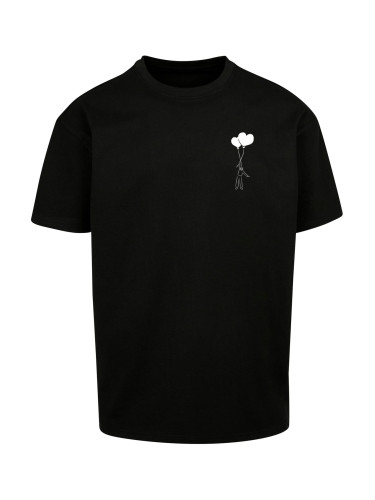 Men's T-shirt Love In The Air Heavy Oversize black