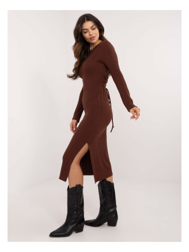 Dress-LK-SK-509820.67-dark brown