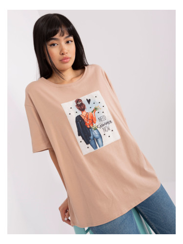 T-shirt-LK-TS-509353.25P-beige