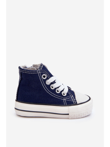 Children's High Sneakers Navy Blue Filemon