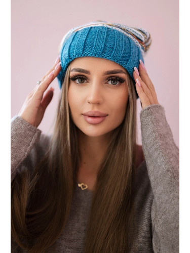 Women's cap Feba K330 turquoise