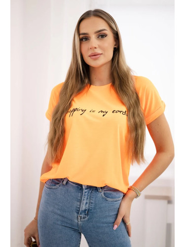 Shopping blouse is my cardio orange neon