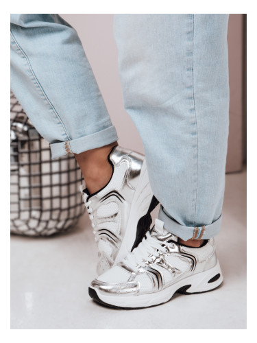 Дамски сребърни маратонки GLISSWALK