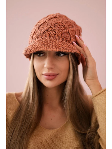 marka niezdefiniowana Cap with fleece Roma Bis K235 dark pink