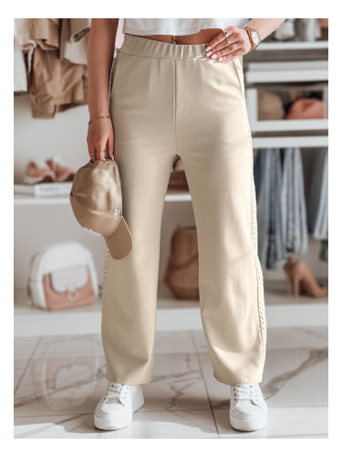 Дамски раиран широк панталон LUXEEN