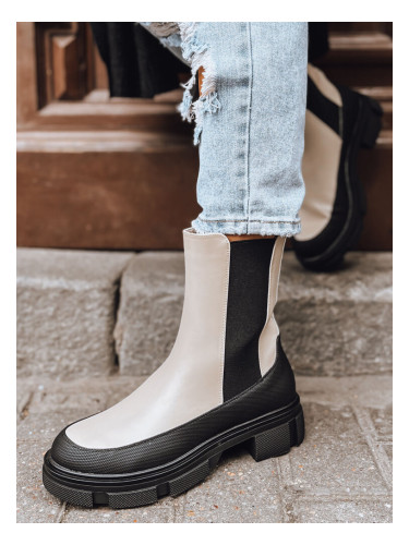 Botki damskie FROSTFALL beżowe Dstreet