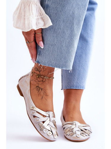 Класически кожени дамски балерини Maciejka