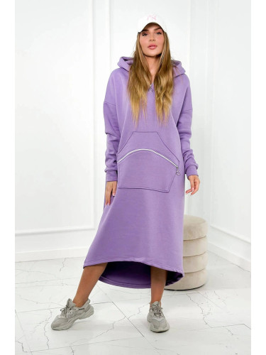 Insulated dress with hood purple